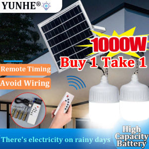 Lampu Solar lamp outdoor waterproof solar bulb Portable Led solar Light camping light lampu solar luar rumah automatik rechargeable solar Powered Led light Bulb Charged Garden USB Charge Market Night 太阳能灯户外灯solar light bulb solar bulb outdoor light