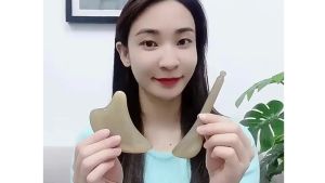 Combo Dụng Cụ Massage Mặt Màu Sừng Giúp Thon Gọn Nâng Cơ Thanh Cạo Gió Sừng Massage Giảm Nếp Nhăn Thư Giãn Tại Nhà TIDO TIDO