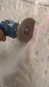 Adaptor Gerinda Jadi Mesin Bobok Dinding Bata Beton Hebel Konkret Jalur Pipa Air Ring Wall Chaser