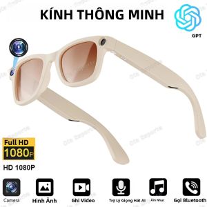 Kính Thông Minh AI Bluetooth Tích Hợp Camera HD 800W Chống Nước Có Chức Năng Chụp Ảnh Quay Video Gọi Thoại & Dịch Thuật Lý Tưởng Cho Các Hoạt Động Thể Thao Và Ngoài Trời