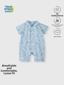 TONGLIANCHUXIN | Breathable Short Sleeve Pure Cotton Bodysuit for Baby