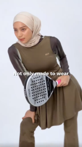 HIA EveryWear Nala Pleats Dress Baju Olahraga Bahan Hacktive Premium