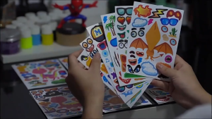 【6Pcs】Party Stickers Set Childrens Birthday Anime Cartoon Parent-child Interaction Puzzle Sticker 贴纸