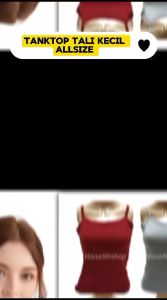 HANAFIHSHOP - Tanktop Cewek Tali Kecil Super Soft Fit To XL Tank Top Wanita Polos Bahan Lembut Tangtop Tengtop Kaos Dalam Singlet Cewe Allsize Premium