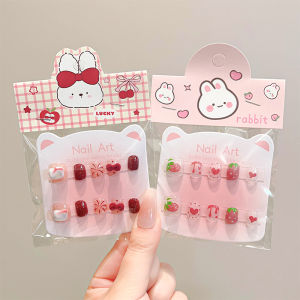 Cute Cartoon Rabbit Children Nail Stickers Short and Bright