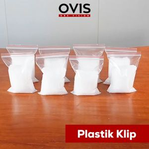 Plastik Klip 5x8 cm Ziplock Zipper Lock Kantong PE Obat Isi 100 Pcs