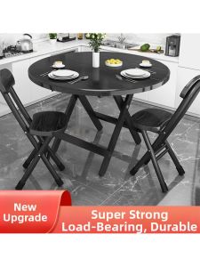 MOLORE | Folding Portable Round Table for Home Small Spaces Renting Outdoor Use