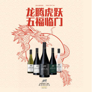 Five Tigers Five Blessings （龙腾虎跃，五福临门) - French wine