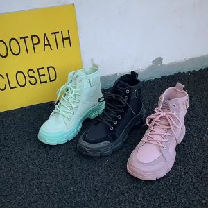 Korean Lace Up Boots: Stylish Women's Footwear