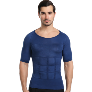 Mens Slimming Body Shaper Compression Shirt Tummy Control Shapewear Gynecomastia Undershirt
