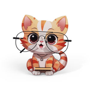 Cartoon Animal Glasses Holder Cute Cat Cow Snake Sunglass Eyeglass Display Frame Bedrooms Hand-carved Home Wooden Decoration