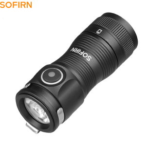 Sofirn SC13A Anduril Powerful Light 519A 1300lm Tactical 18350 Rechargeable Flashlight 5000K High CRI Keychain Emergency Torch