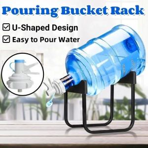 Detachable Bottled Water Bracket Water Bucket Rack Pouring Simple Drinking Bucket Gallon Stand With Faucet Spigot Valve