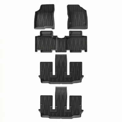 BYD M6 Double Layer TPE Car Floor Mats Trunk Mat Right Hand Drive 6/7 Seat Full Car Custom Fit Rubber Mat Hong Kong Cross Border