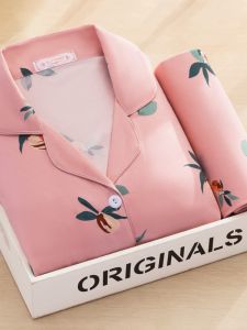 Elegant Long Sleeve Sleepwear Cardigan Home Clothes Set for Women Spring Autumn Loose plus Size Two Piece Set Sweet Cute Style