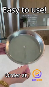 Stainless Steel Round Cake Pan 23cm 9 Inch Non-Stick Easy Release with Bottom Lever Scraper Baking Mold for Chiffon Sponge Cake Birthday Kitchen Bakeware