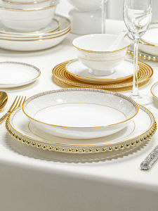 mornenjoy | Luxurious Porcelain Bone China Dinner Set