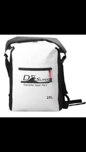DrySuper กระเป๋ากันน้ำขนาด 25 ลิตร (สายสะพาย 2เส้น)