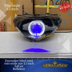Lampu daymaker biled mini mio smile 2.5 inch full set reflektor