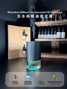 Waterless Essential Oil Diffuser Portable Aromatherapy Machine Home Car Use Charging Fragrance Diffuser Dual-Fluid Mistifier