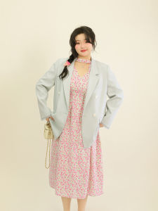 Large Size Autumn New Style Box Silhouette Turn-Down Collar Embroidered Suit Jacket