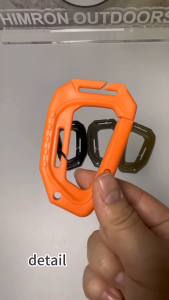 Outdoor Quick Release Carabiner Keychain D-Shape Buckle Clip for Backpack Outdoor Carabiner Hooks Plastic Carabiner Clip EDC Keychain Holder Heavy Duty Plastic Hook for Camping