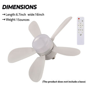Ceiling Fan LED Light With Remote Control 3 Speeds Wind Multifunctional Home LED Lamps Powerful 1000 Lumens Lights For Bedroom
