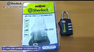 CJSJ Gembok TSA Koper Kecil Anti Maling Haji Umroh Kode Angka Kunci 3 Digit Password TSA-338