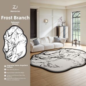 ZHUOYI | Irregular Shape Waterproof No-Care Washable Carpet Mat