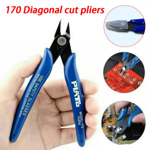 170 Scissors Blue Diagonal Pliers Electronic Pliers Plastic Water Nozzle Pliers DIY Trimmer Diagonal Side Cutting Pliers