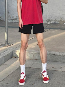 American Style Quick Dry Three-Quarter Sports Shorts Mens Summer Basketball Fitness Cool Feeling Breathable Pants Knee-Length