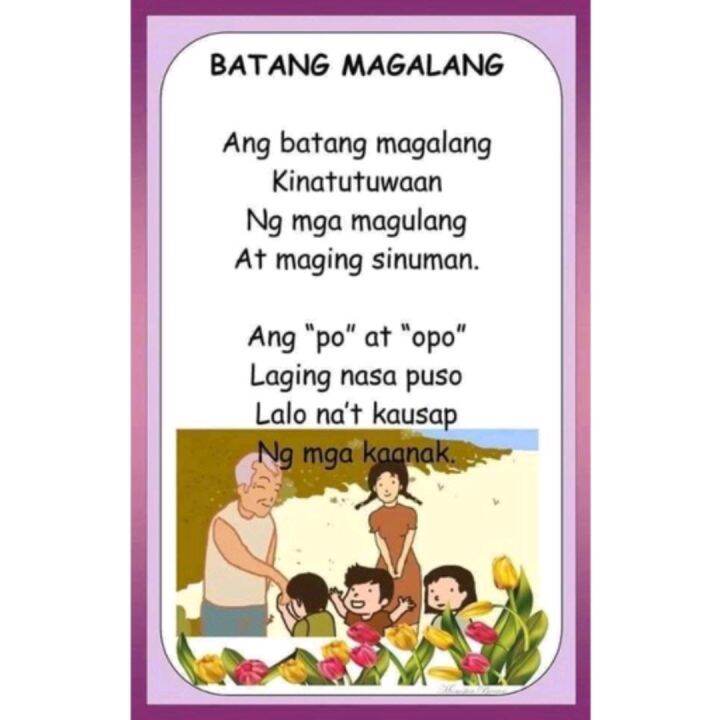 Mga Tulang Pambata (27 Pages) Free Bookbind | Lazada PH