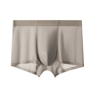 Blue Peninsula Mens Ice Silk Boxer Shorts Seamless  Silk Antibacterial Breathable mid Waist Flat Angle Briefs