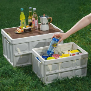 Kotak Lipat Portable Untuk Camping Kemah Folding Storage Box 30L 56L Large Capacity