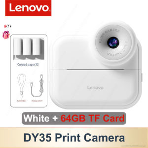 Lenovo | Lenovo DY35 Digital Camera Children 1080P HD Instant Print for Kids Toys Thermal Print Camera Photo Video 1300mAh Battery DY35