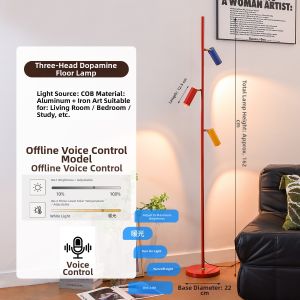 YOULIMEIJIA | Colorful Multi-Head Ambient Floor Lamp