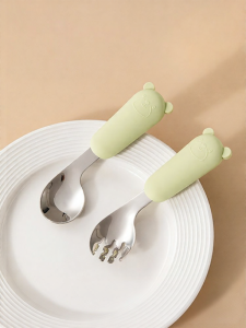 Beeshum | Baby Feeding Training Spoon Stainless Steel