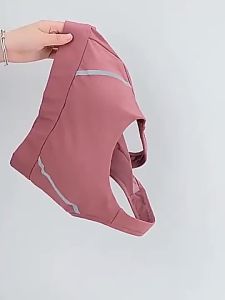 Plus Size 4XL 5XL Fitness  Shockproof Women Sport Tank Top Breathable Yoga suit with fixed pads