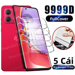 Bộ 5 Miếng Dán Bảo Vệ Màn Hình Mềm Hydrogel Cho Motorola Edge 60 Stylus 50 Fusion 40 30 Neo 60 Pro - Chống Trầy Xước Chống Vỡ Clear HD