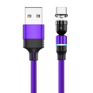 Cáp USB Từ Tính Xoay 540 Độ Loại C Dùng Sạc Cho Huawei P30 Samsung S30 Xiaomi Redmi - Tùy Chọn 1m 2m 3m