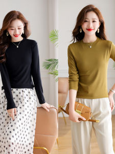 Modale round Neck Base Shirt Womens Long Sleeve Slim Fit Fashionable Top Spring Autumn Winter New Style Multiple Colors