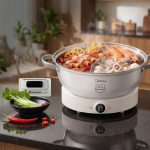 Midea | Multifunction Home Use Hot Pot Stainless Steel Double-sided Pot