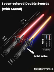 7 colorful laser sword toys party props outdoor toys retractable light sword toys glow sticks festival gifts birthday gifts