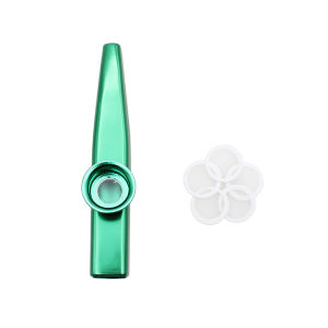 IRIN Kazoos with Kazoo Flute Diaphragms Mouth Metal Kazoos Ukuleles Guitar Companion Standard Common Size Musical Instruments