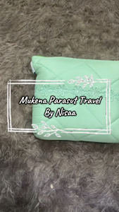 Baru Mukena Nisaa Parasut MUKENAH PARASUT NISAA ONE TONE MINT Premium