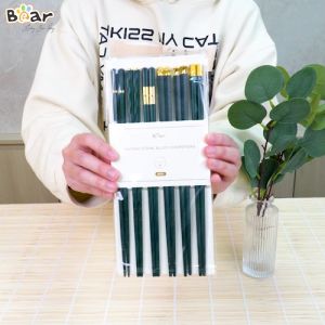 Bộ Đũa Nhựa Phủ Nano Bear 6 Đôi Chống Khuẩn Chống Mốc Chất Liệu An Toàn Dùng Gia Đình CX-E0102