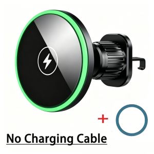 15W Magnetic Car Wireless Charger LED For IPhone12 13 14 15 16 17 Pro Max Car Phone Holder Stand Mount Fast Charging Station
