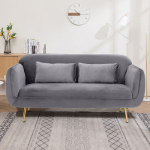 AISHANGSHUYA | Luxurious Simple Velvet Loveseat Sofa