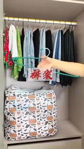 Stainless Steel Pants Hanger Z-Shaped  Anti Slip Trousers Jeans Pants Hanger Household Storage Drying Baju Penyangkut