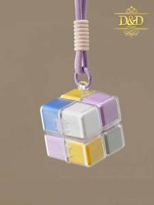 Hộp đựng viên uống hình khối Rubik 8 ngăn nhiều màu